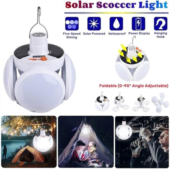 The Perfect Camping Companion: 5 Light Modes Portable LED Light and Emergency Gear - Better Camping Light: 5 Mode USB Rechargeable Folding LED Light and Tent Hook - Image 15