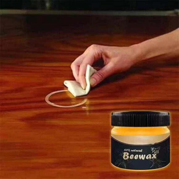 Beewax Furniture Polish,Wood Seasoning Beewax - Natural Wood Wax Traditional Beeswax Polish for Wood & Furniture,Beewax Wood Polish and Cleaner for Furniture Care (85g) - Image 9