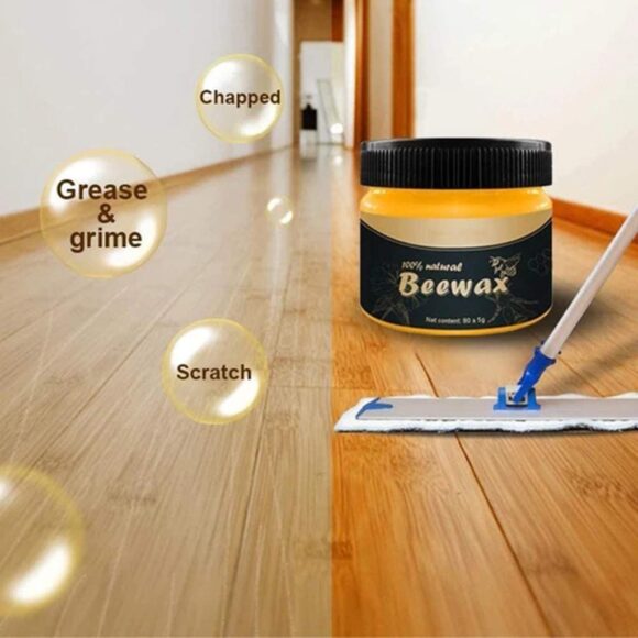 Beewax Furniture Polish,Wood Seasoning Beewax - Natural Wood Wax Traditional Beeswax Polish for Wood & Furniture,Beewax Wood Polish and Cleaner for Furniture Care (85g) - Image 7