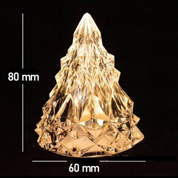 1Pcs Diamond Table Lamp LED Crystal Atmosphere Lamp Portable Glacier Night Light Christmas Tree Electronic Candle Creative Gift - Image 3