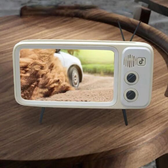 Retro Tv Pattern Cellphone Stand for Desktop Car Portable Detachable - Image 5