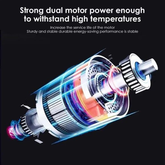 2 Spirits Car Fan - 2 Spirits Car Fan - Portable Air Fan with 2 Speeds and USB Powered for Camping, Car Cooling, Office, Home - Image 2