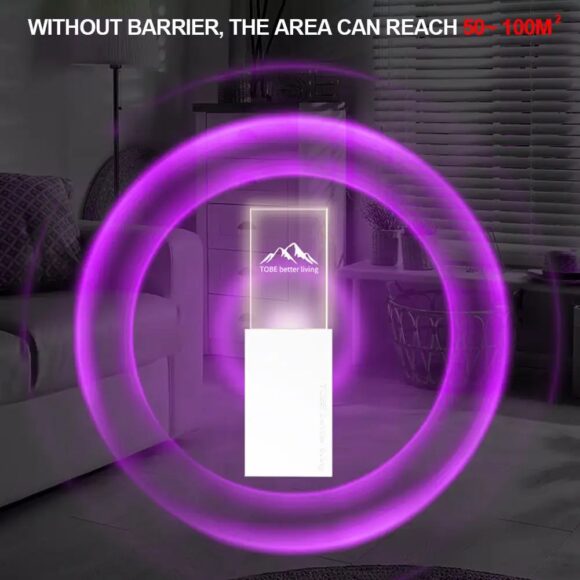 1pc USB Rechargeable Night Light And Ultrasonic Pest Repeller, Multi-Band Ultrasonic Gentle LED Light, Frequency Conversion Ultrasonic Buzzer Physical Pest Repeller, Safe And Effective, Able To Repel Mosquitoes, Cockroaches, Mites, And Other Insects - Image 10