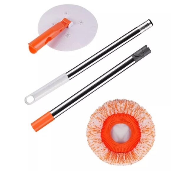 Rotary parquet mop with stainless steel handle, rotary mop for floors, ceilings and all (*one piece only) - Image 14