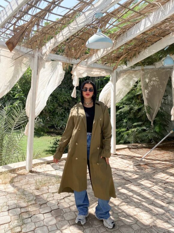 Anna Fashion Coats Gabardine - Image 9