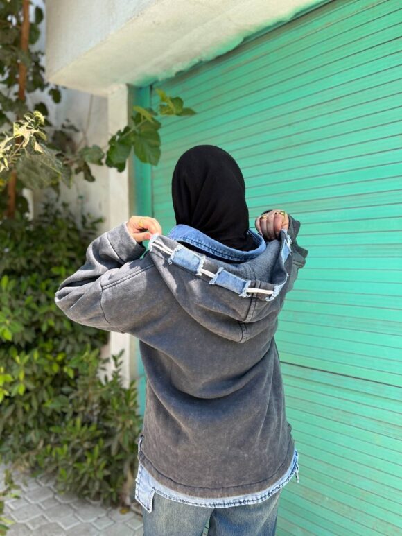 Anna Fashion hoodie Jeans Quarry - Image 3