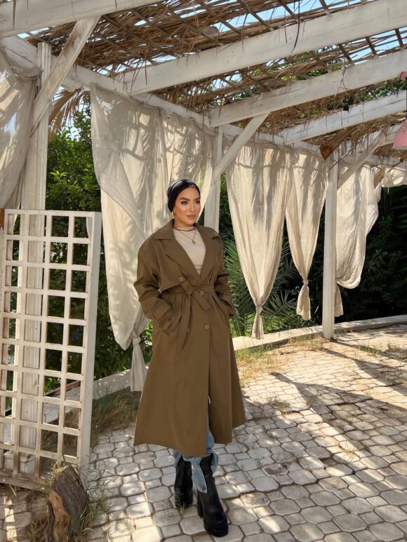 Anna Fashion Coat Gabardine - Image 9