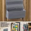 Backdoor Space Saving Organizer Hangs to Any Door Behind The Door Storage Things Organizer Hidden Behind The Door Pockets Storage (Multicolor)