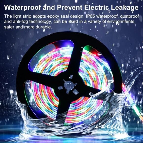 5 meters LED strip RGB with remote and power supply_ with two years guarantee of satisfaction and quality - Image 5