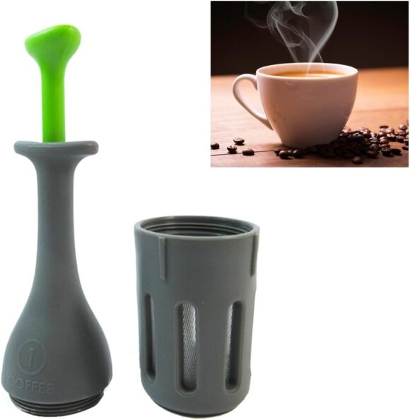 Strainer with Press for Tea, Coffee, Spices, Herbs, Compact French Press Coffee Strainer, Portable Manual Strainer - Image 8