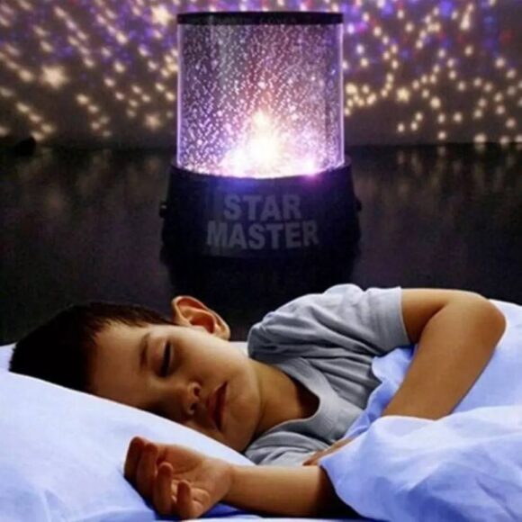 Star Master, Star Master Colorful Romantic LED Sky Starry Moon Beauty Night Projector Bed Side Lamp