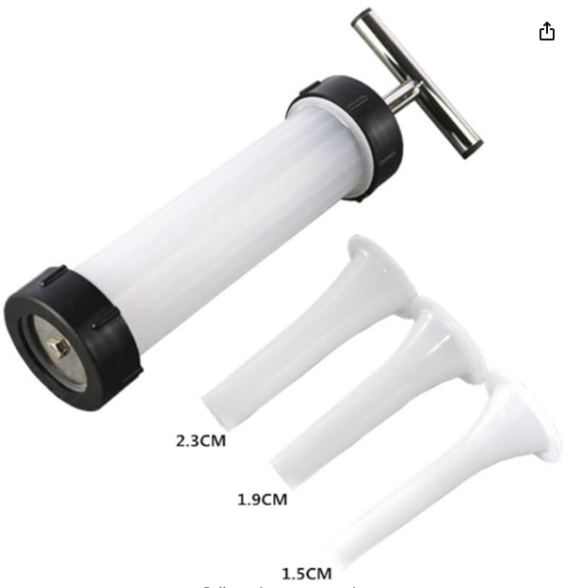 1 Set Sausage Enema Machine Plastic Grinder Small Grinder Plastic Filler Manual Mincer Plastic Sausage Filler Tube Manual Sausage Maker Meat Stuffer Home Sausage Maker Self Made - Image 8
