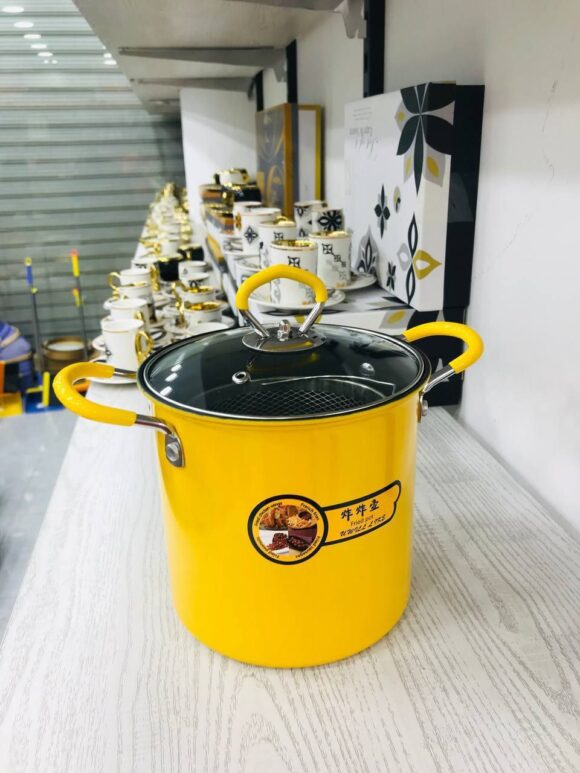 Stainless Steel Deep Fryer Pot, Frying Pot with Oil Filter Fil & Lid, Mini Deep Frying Pot with Non Slip Handle for Most Stove, Heat Insulation (3 Litre)