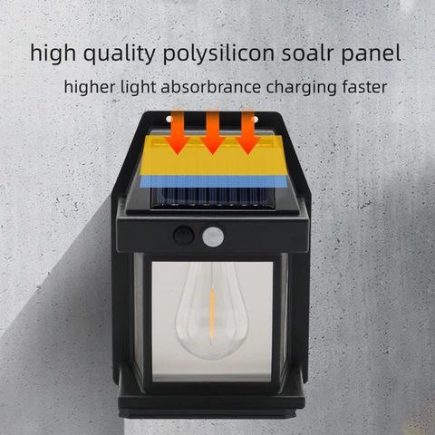 Tungsten Wire Solar Wall Light, Easy to Install, Wider Lighting Range, 120° Induction Angle, IP65 Waterproof IP65 Outdoor Solar Wall Light - Image 11
