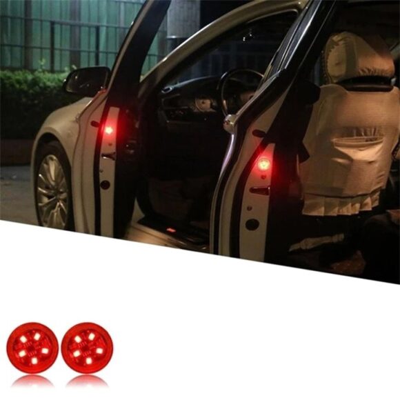 LED Car Door Warning Lights, Wireless Anti-Collision LED Strobe Light Accident Stopper, Door Signal Light for Car Safety Passengers - Image 5
