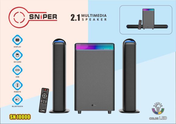 Clarion JM-Foxy 4.1 Multimedia Speaker System-CONVERTIBLE SOUNDBAR - Image 3