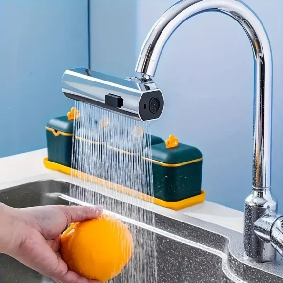 1pc Universal 3-Way Water Outlet Faucet Adapter, ABS Material, Easy Installation, No Electricity Needed, Bathroom Sink Accessory, Multi-Functional Dispenser - Image 5