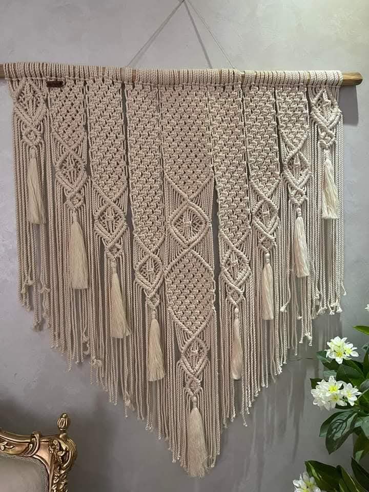 Macrame Handmade Length 1 meter, width 1 meter