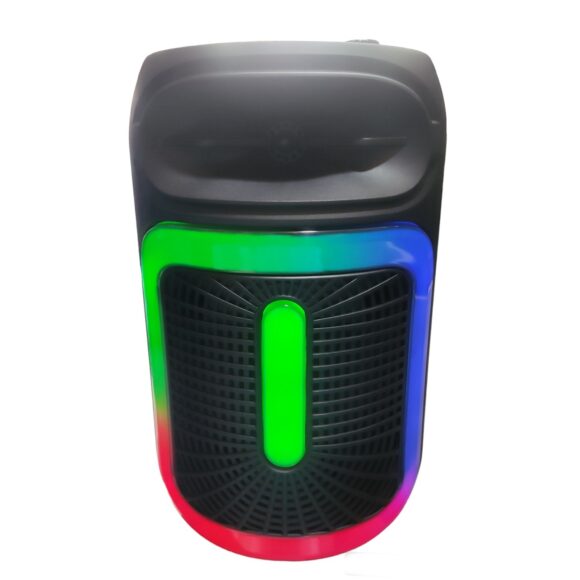 Wireless Portable Speaker | 20W with Colorful Light FX | Powerful Bass (Black)