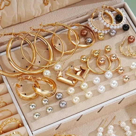 86pcs/set Elegant Vintage Jewelry Set, Multi-Layer Necklaces, Earrings, Rings, 4-in-1 Combo For Women, Ideal For Daily, Commute, Mother's Day, Valentine's Gift (Box Not Included) - Image 3