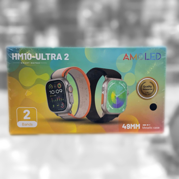HM 10 Ultra 2 watch, AMOLED screen, 2 straps, and wireless charging - Image 4