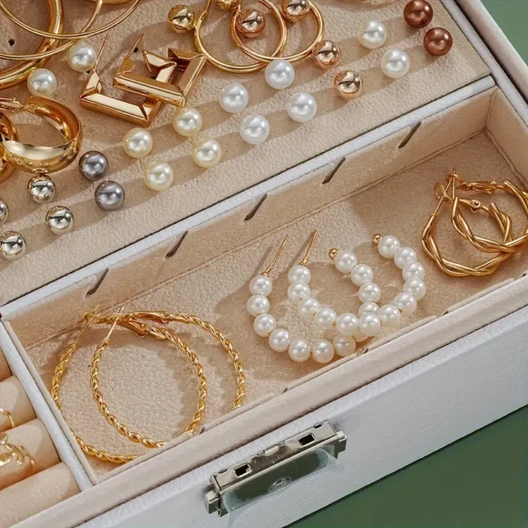 86pcs/set Elegant Vintage Jewelry Set, Multi-Layer Necklaces, Earrings, Rings, 4-in-1 Combo For Women, Ideal For Daily, Commute, Mother's Day, Valentine's Gift (Box Not Included) - Image 4