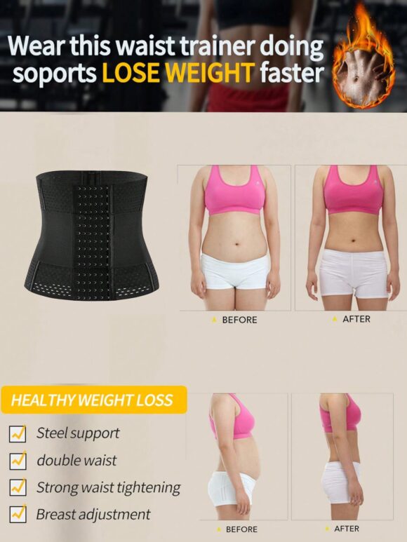 1 Pc Wrap Waist Trainer Double Belt Slimming Sheath Height 28CM Faja Body Shaper Corset Shapewear Woman Flat Tightens Belly Postpartum Sheath Waist Trainer Body Shaper Girdles For Women Sheath Flat Belly Woman - Image 11