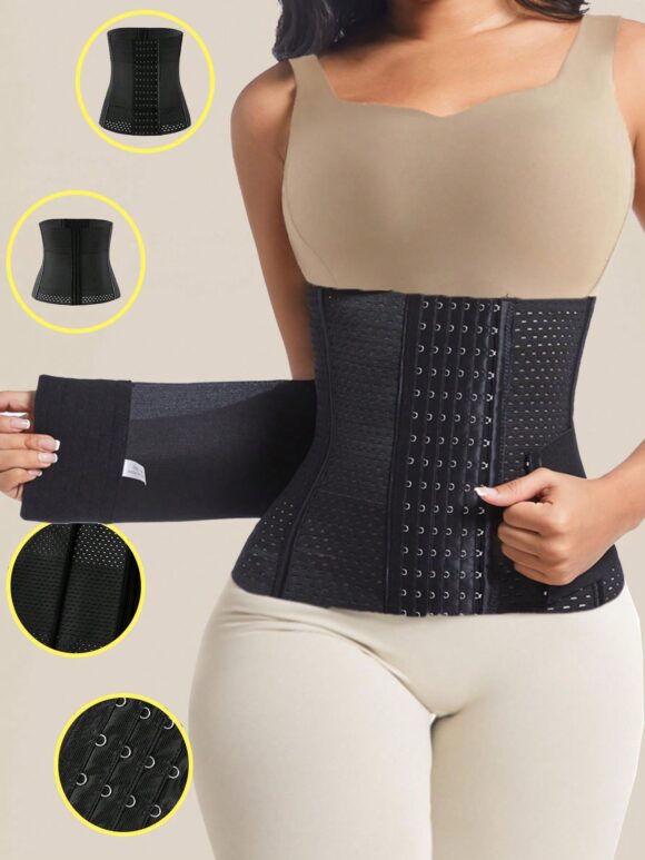 1 Pc Wrap Waist Trainer Double Belt Slimming Sheath Height 28CM Faja Body Shaper Corset Shapewear Woman Flat Tightens Belly Postpartum Sheath Waist Trainer Body Shaper Girdles For Women Sheath Flat Belly Woman - Image 4