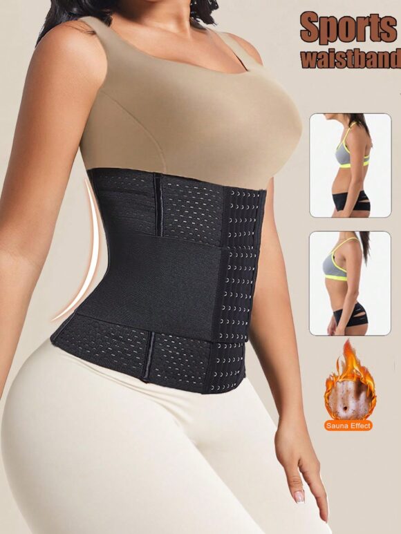 1 Pc Wrap Waist Trainer Double Belt Slimming Sheath Height 28CM Faja Body Shaper Corset Shapewear Woman Flat Tightens Belly Postpartum Sheath Waist Trainer Body Shaper Girdles For Women Sheath Flat Belly Woman - Image 15