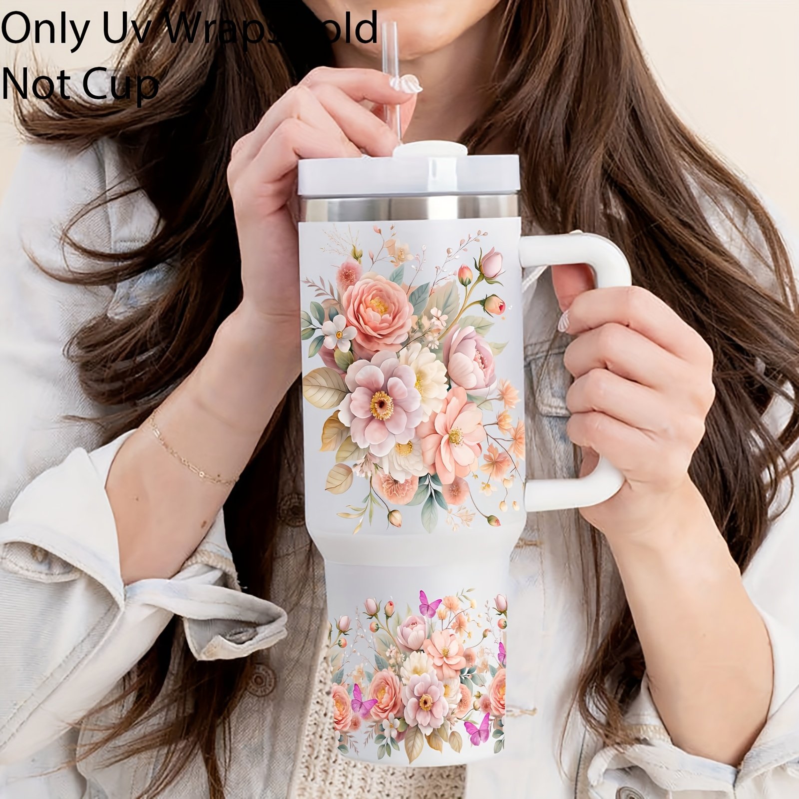 2pcs Floral-Themed Mom Life Transfer for 40Oz Libbey Glasses - Waterproof And Scratch-Resistant, Decorative Kit Suitable for Glasses, Coffee Mugs, Etc. (Cup Not Included), Ideal Gift for Birthdays, Holidays, And Mother'S Day - Image 11