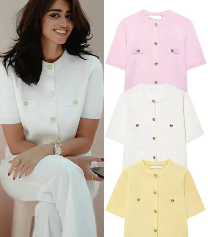 HXAO Cardigan Woman Knitwear Button Ladies Short Sleeve Knit Bolero Women's Tricot Top Summer Outerwear Crop Cardigan Top Female - AliExpress 200000345
