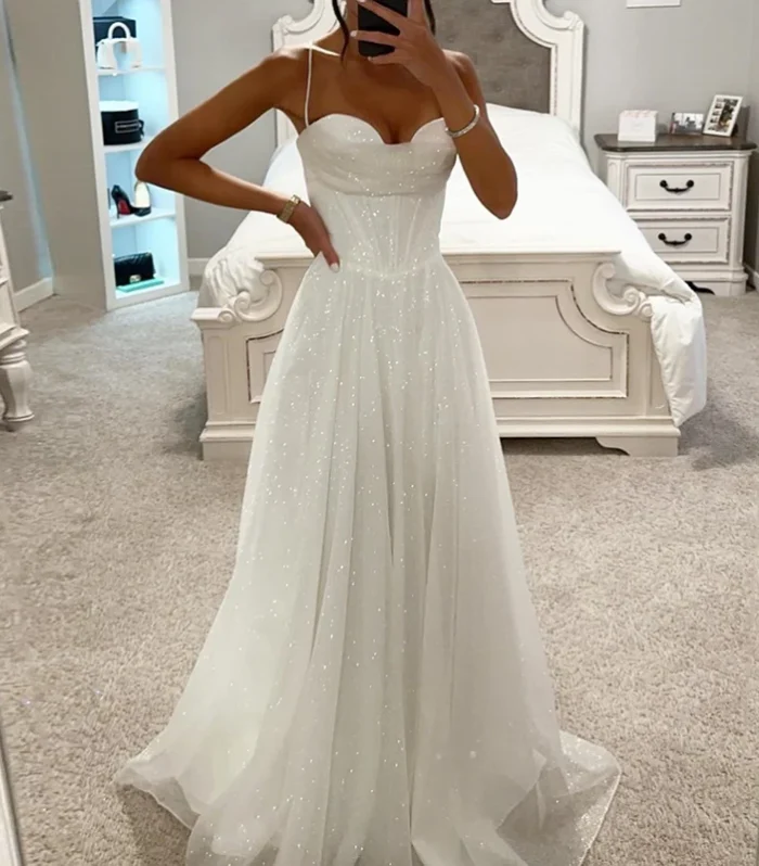 Women Elegant Sparkle Suspenders Gala Dress Sexy Off Shoulder Girdle Evening Dress Fashion Fold Pleated Solid Bridesmaid Dress - AliExpress 200000345
