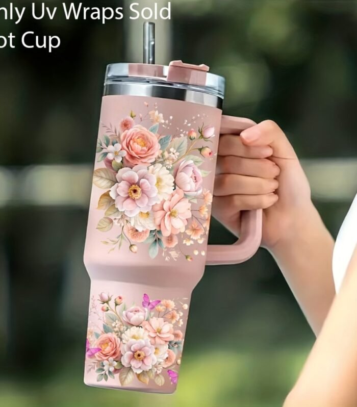 2pcs Floral-Themed Mom Life Transfer for 40Oz Libbey Glasses - Waterproof And Scratch-Resistant, Decorative Kit Suitable for Glasses, Coffee Mugs, Etc. (Cup Not Included), Ideal Gift for Birthdays, Holidays, And Mother'S Day