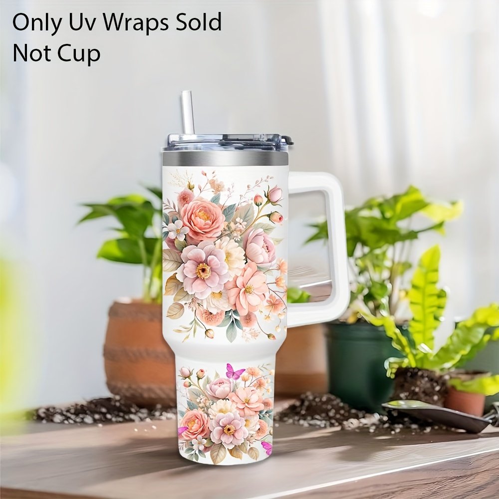 2pcs Floral-Themed Mom Life Transfer for 40Oz Libbey Glasses - Waterproof And Scratch-Resistant, Decorative Kit Suitable for Glasses, Coffee Mugs, Etc. (Cup Not Included), Ideal Gift for Birthdays, Holidays, And Mother'S Day - Image 8
